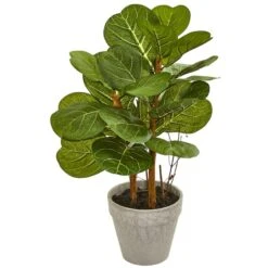 22" Fiddle Leaf In Stone Planter -Michaels Shop D293363S 11 1