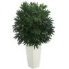 3ft. Double Bamboo Palm Tree In White Tower Vase