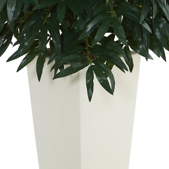 3ft. Double Bamboo Palm Tree In White Tower Vase 4 3ft. Double Bamboo Palm Tree In White Tower Vase - Image 4