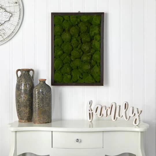 24" Artificial Moss Hanging Frame 3 24" Artificial Moss Hanging Frame - Image 3