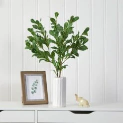 21" Salal Plant In Decorative White Planter -Michaels Shop D294042S 3