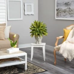 25" Spiderwort Plant In White Elephant Shaped Planter -Michaels Shop D294129S 5