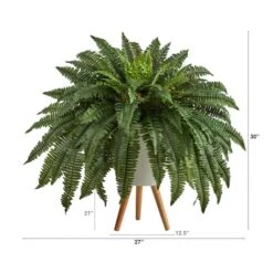 2.5ft. Boston Fern In White Planter With Legs -Michaels Shop D294208S 2