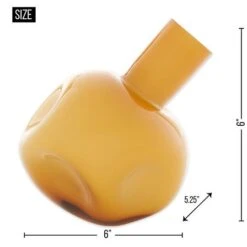 6" Yellow Abstract Vase 16 6" Yellow Abstract Vase -Michaels Shop D296994S 6