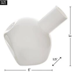 6" White Abstract Vase -Michaels Shop D296998S 6