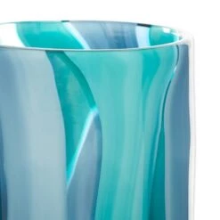 6.5" Small Blue Cylinder Glass Vase -Michaels Shop D297014S 5