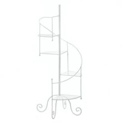 3.3ft. White Spiral Showcase Plant Stand 4 3.3ft. White Spiral Showcase Plant Stand -Michaels Shop D299049S 1 1