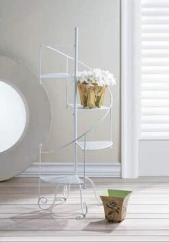 3.3ft. White Spiral Showcase Plant Stand 5 3.3ft. White Spiral Showcase Plant Stand -Michaels Shop D299049S 2