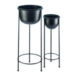 Bucket Plant Stand Set, 30" & 25"