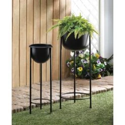 Bucket Plant Stand Set, 30" & 25" -Michaels Shop D299060S 2