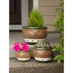 Green Jade Planter Set -Michaels Shop D299144S 6