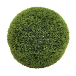 15" Vinyl Green Grass Topiary Ball