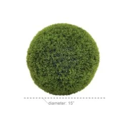15" Vinyl Green Grass Topiary Ball -Michaels Shop D302803S 3