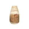 Hello Honey® 13" Carved Paulownia Wood Vase With Live Edge
