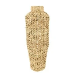 Hello Honey® 30" Handwoven Water Hyacinth & Rattan Floor Vase -Michaels Shop D320548S 2