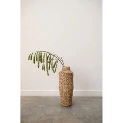 Hello Honey® 30" Handwoven Water Hyacinth & Rattan Floor Vase -Michaels Shop D320548S 3