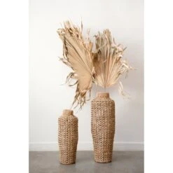 Hello Honey® 30" Handwoven Water Hyacinth & Rattan Floor Vase -Michaels Shop D320548S 4