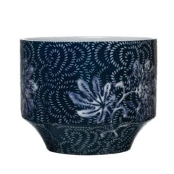 Hello Honey® 7" Blue & White Floral Stoneware Planter 8 Hello Honey® 7" Blue & White Floral Stoneware Planter -Michaels Shop D321256S 1 1