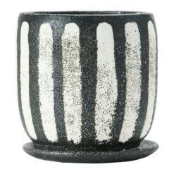Hello Honey® 7.5" Black & White Hand-Painted Terra Cotta Planter With Saucer Set 15 Hello Honey® 7.5" Black & White Hand-Painted Terra Cotta Planter With Saucer Set -Michaels Shop D321277S 5