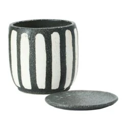 Hello Honey® 7.5" Black & White Hand-Painted Terra Cotta Planter With Saucer Set 16 Hello Honey® 7.5" Black & White Hand-Painted Terra Cotta Planter With Saucer Set -Michaels Shop D321277S 6