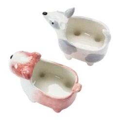 Hello Honey® Dolomite Dog Planter Set -Michaels Shop D321358S 2