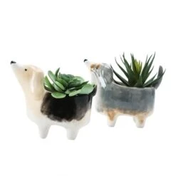 Hello Honey® Dolomite Dog Planter Set -Michaels Shop D321358S 3