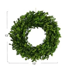 Hello Honey® 13" Green Boxwood Wreath -Michaels Shop D322087S 4