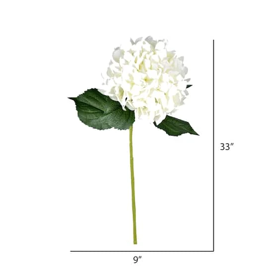 White Hydrangea Stem, 2ct. 3 White Hydrangea Stem, 2ct. - Image 3