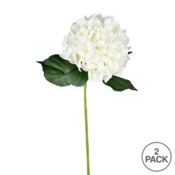 White Hydrangea Stem, 2ct. 7 White Hydrangea Stem, 2ct. -Michaels Shop D333774S 3