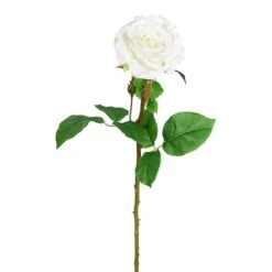 White Rose Artificial Stem, 6ct.