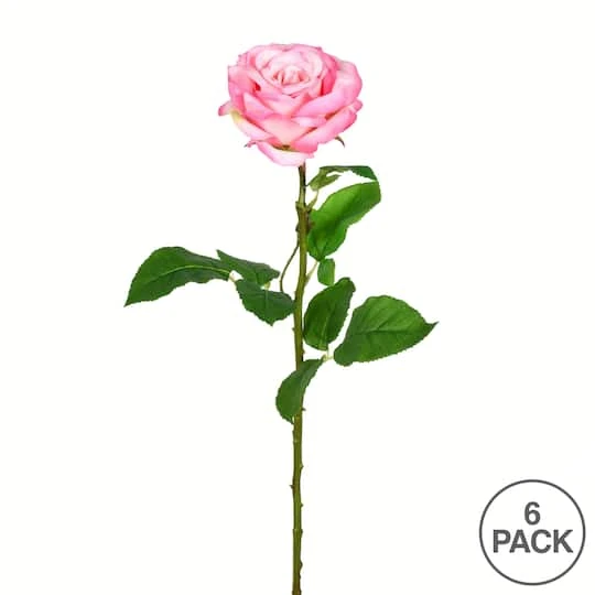 Pale Pink Rose Stem, 6ct. 2 Pale Pink Rose Stem, 6ct. - Image 2