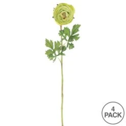 23" Green Ranunculus Artificial Stem, 4ct. 10 23" Green Ranunculus Artificial Stem, 4ct. -Michaels Shop D333994S 4