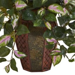 20" Hoya Plant In Decorative Planter 7 20" Hoya Plant In Decorative Planter -Michaels Shop D350187S 13