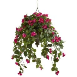 3ft. Pink Bougainvillea In Hanging Metal Bowl -Michaels Shop D350441S 11 1