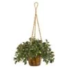 2.5ft. UV Resistant Mini Melon Artificial Plant In Hanging Basket