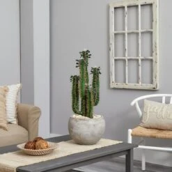 2.5ft. Cactus In Bowl Planter 7 2.5ft. Cactus In Bowl Planter -Michaels Shop D350775S 12