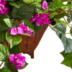 17" Purple Bougainvillea In Metal Planter 5 17" Purple Bougainvillea In Metal Planter -Michaels Shop D350869S 2