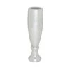 33" Silver Polystone Glam Vase