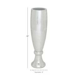 33" Silver Polystone Glam Vase -Michaels Shop D362927S 3