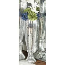 33" Silver Polystone Glam Vase -Michaels Shop D362927S 4