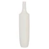 23" White Ceramic Modern Vase