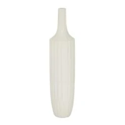 23" White Ceramic Modern Vase 9 23" White Ceramic Modern Vase -Michaels Shop D362939S 2