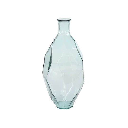 23" Clear Glass Contemporary Vase 6 23" Clear Glass Contemporary Vase - Image 6