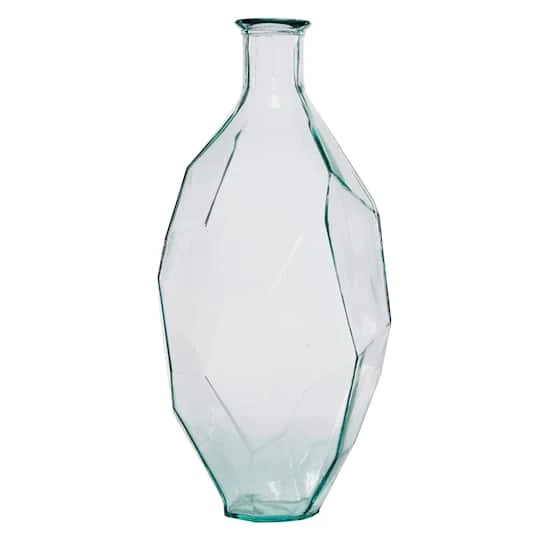 23" Clear Glass Contemporary Vase 10 23" Clear Glass Contemporary Vase - Image 10