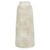 17" White Terracotta Coastal Vase