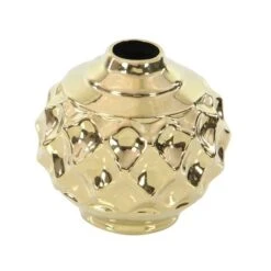 CosmoLiving By Cosmopolitan Gold Stoneware Glam Vase Set -Michaels Shop D363003S 3