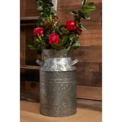 DII® 11" Galvanized Metal Farmhouse Milk Can -Michaels Shop D364577S 7