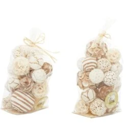 Brown Dried Flowers Natural Orbs & Vase Filler, 2ct.