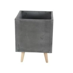 Dark Gray Contemporary Planter Set -Michaels Shop D365614S 2