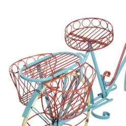 54" Turquoise Iron Vintage Plant Stand 18 54" Turquoise Iron Vintage Plant Stand -Michaels Shop D365618S 7